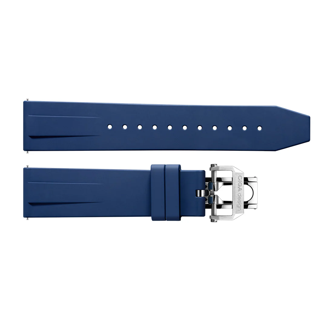 CIGA design Blue Planet exclusive fluororubber strap - Image 3