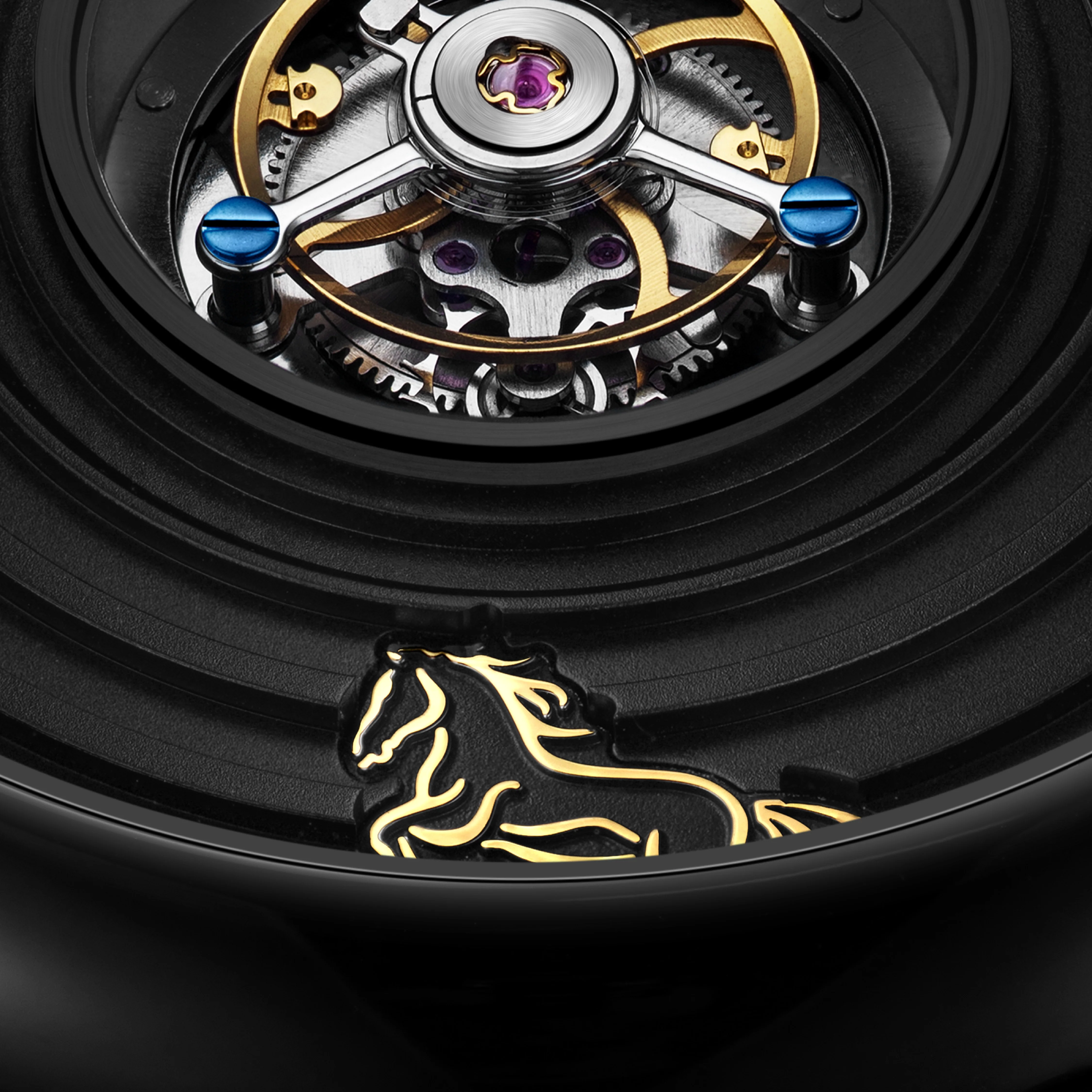 CIGA design CENTRAL TOURBILLON WATCH · CHINESE ZODIAC YEAR OF THE HORSE, LIMITED 199 PIECES - Image 4