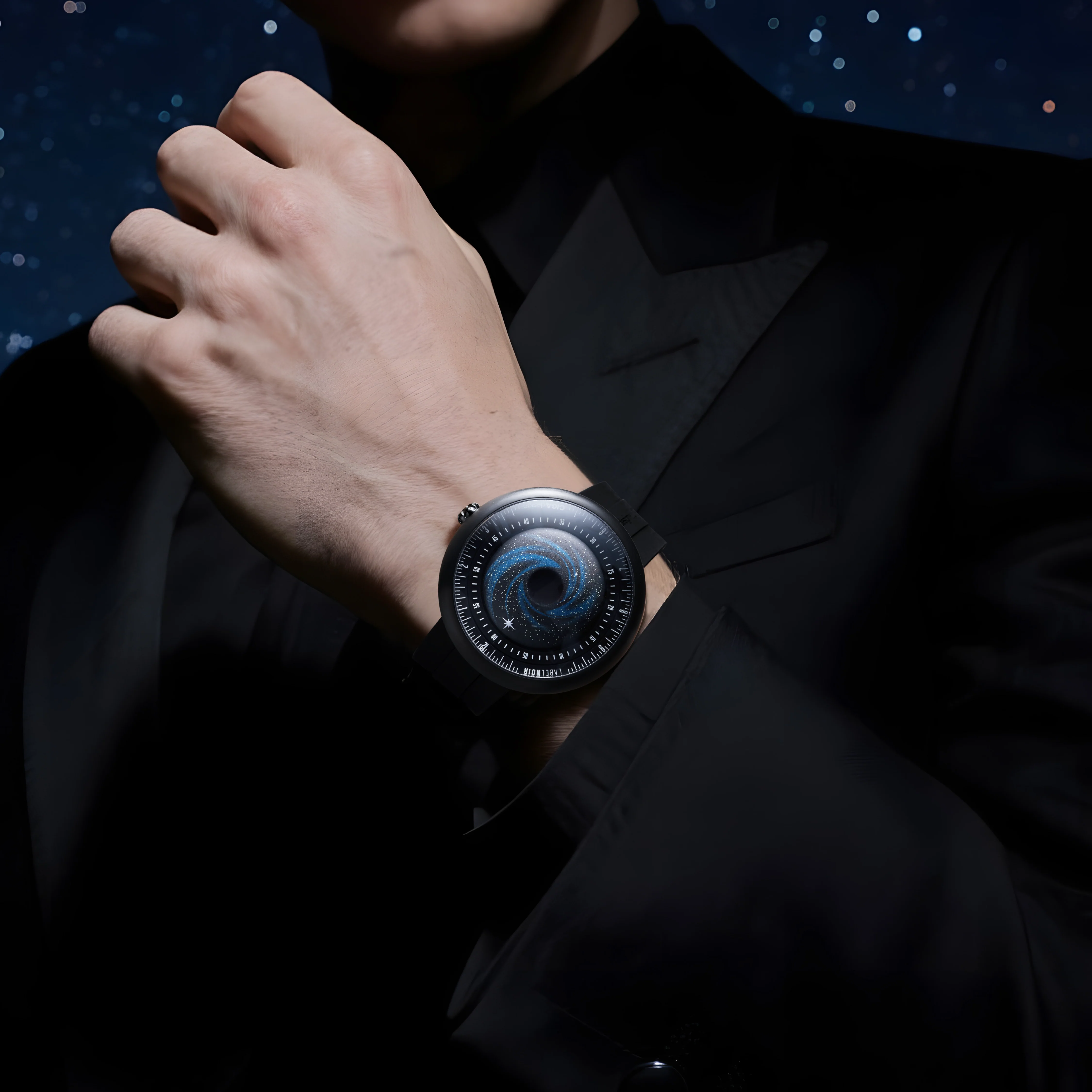 CIGA design X LABEL NOIR AUTOMATIC WATCH BLUE PLANET II · BLACK STAR EDITION - Image 6