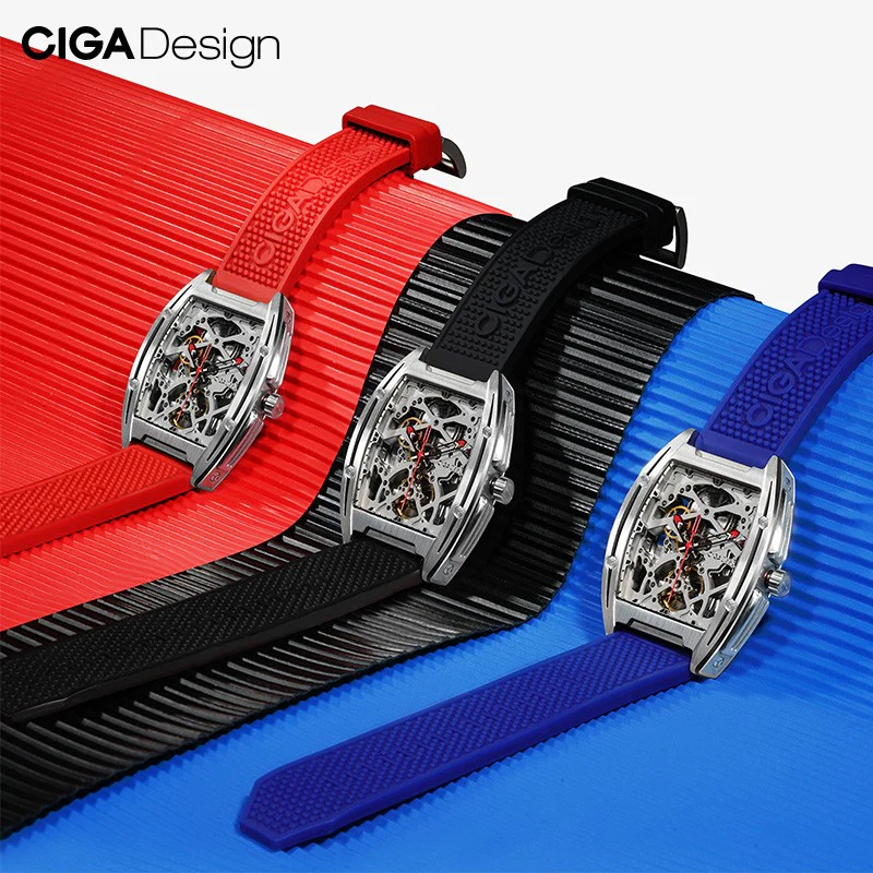 CIGA design Skeleton Cask Mechanical Strap Quick Release Silicone Strap - Image 5